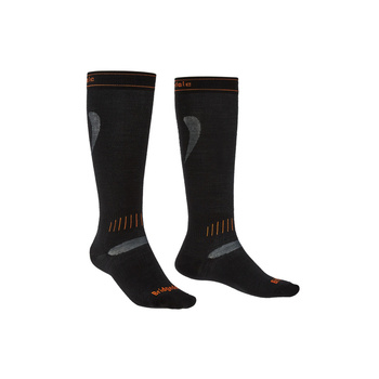 Ponožky Bridgedale Ski Ultra Fil black/orange/009, bridgedale